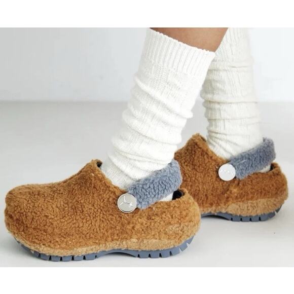 Crocs x Lil Nas X Mega Crush Rare Brown Sherpa Clogs Designer NEW Fast Ship main image 12